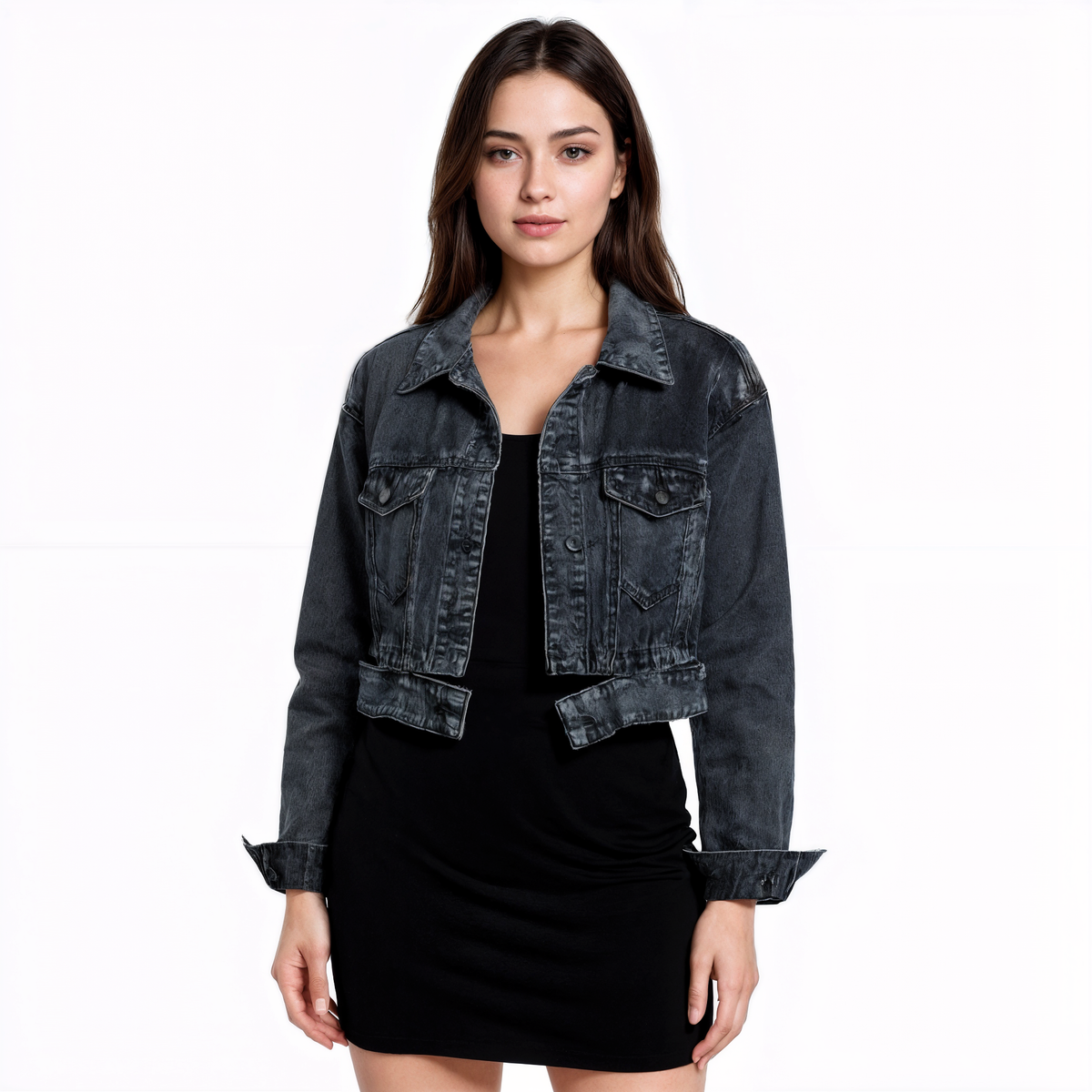 Jaqueta Jeans Feminina Clarisse