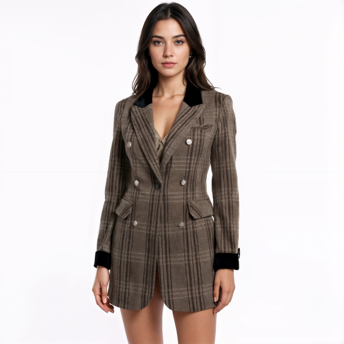 Casaco Xadrez Feminino Chiara