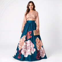 Conjunto Feminino Blusa e Saia Luna