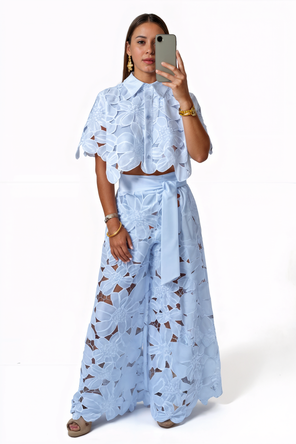 Conjunto Feminino de Renda Inês