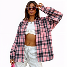 Camisa Feminina Xadrez Valentina Noir