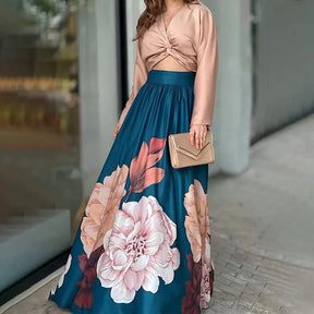 Conjunto Feminino Blusa e Saia Luna