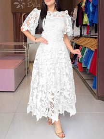 Vestido Feminino de Renda Roma