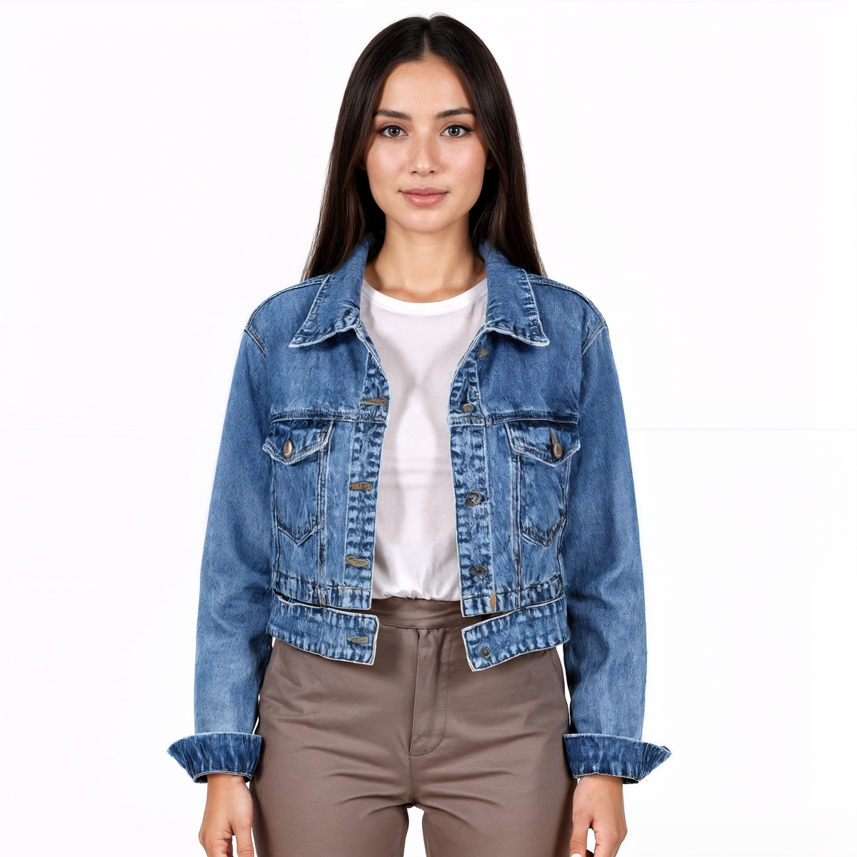 Jaqueta Jeans Feminina Clarisse