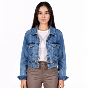 Jaqueta Jeans Feminina Clarisse
