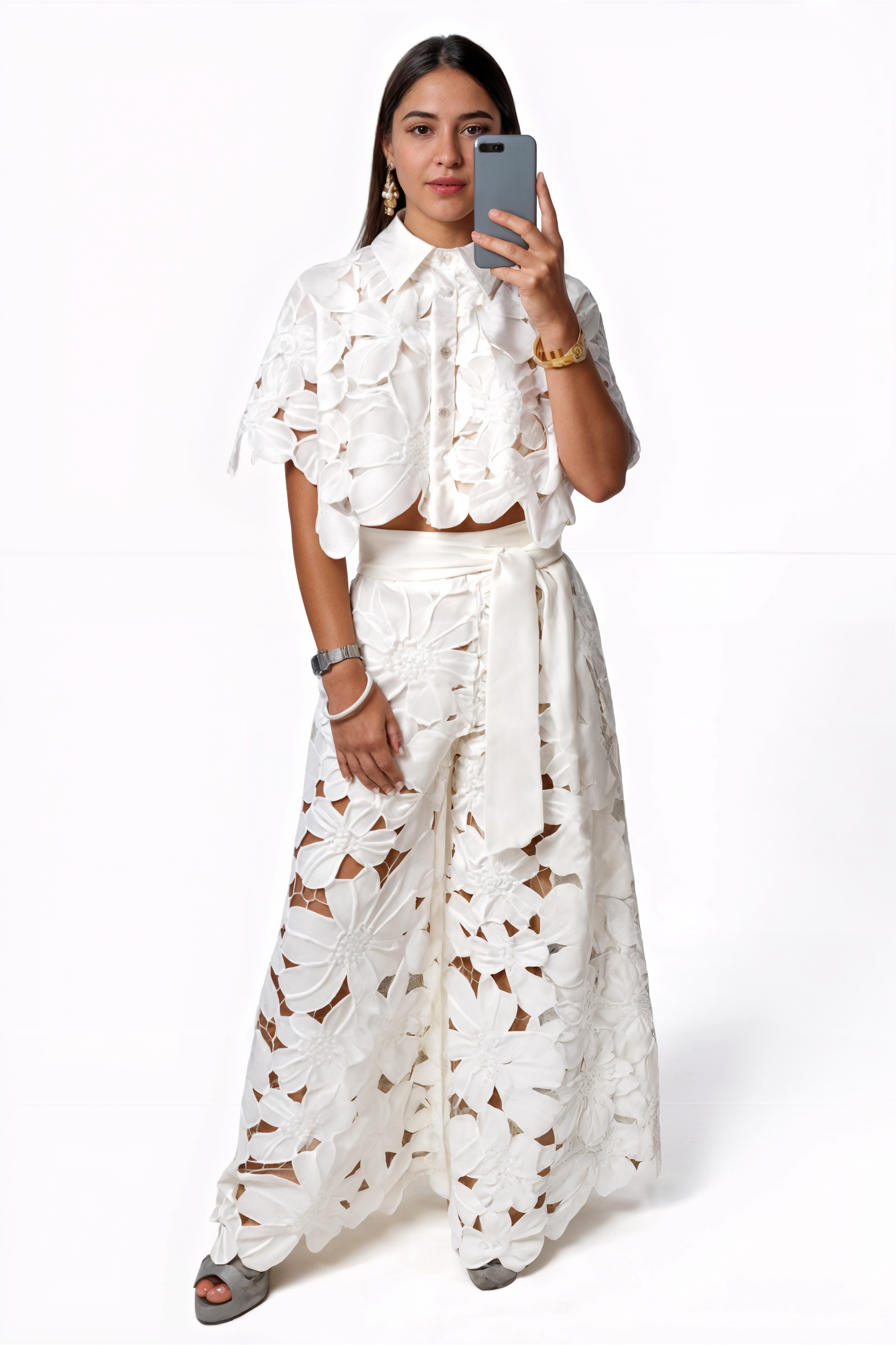 Conjunto Feminino de Renda Inês