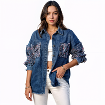 Jaqueta Jeans Feminina Giselle